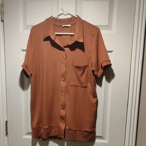 Rust Button-Up Shirt